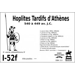 DBA 3.0 - 1/52f Hoplites Tardifs d'Athènes